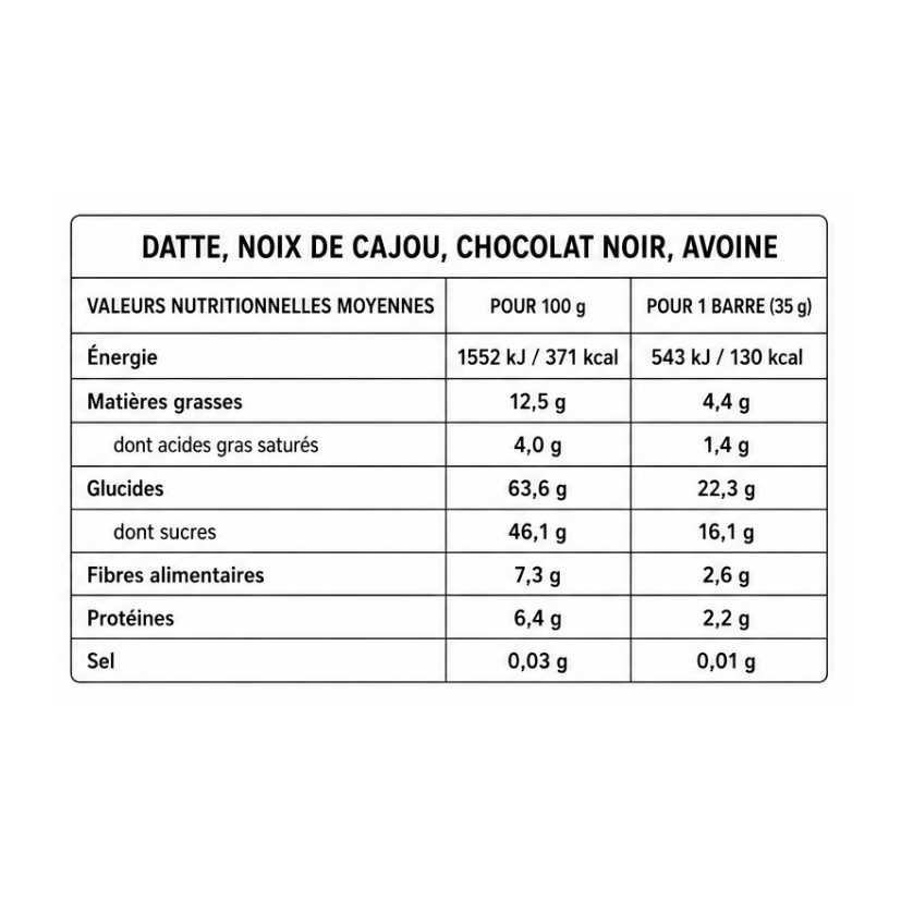 CAJOU-CHOCOLAT X5
